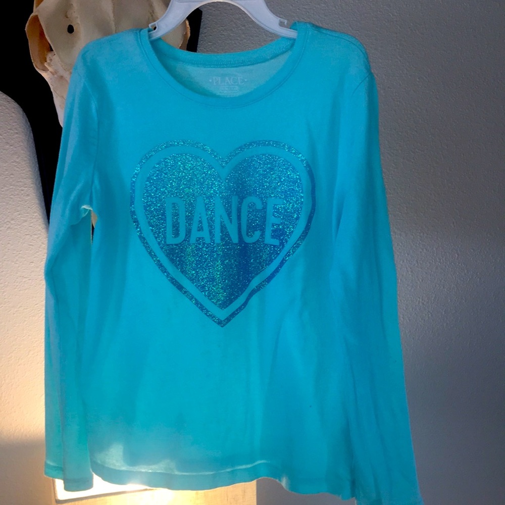 Girls blue long sleeve T-shirt
